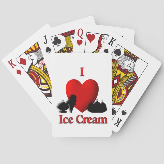 Jeu De Cartes I Heart Glace Cream (dos)