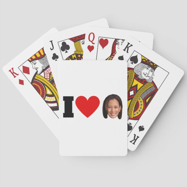 Jeu De Cartes I Heart Kamala Harris (dos)