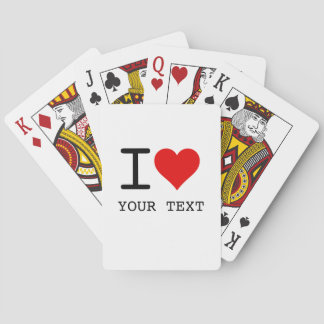 Jeu De Cartes I Heart Love Template
