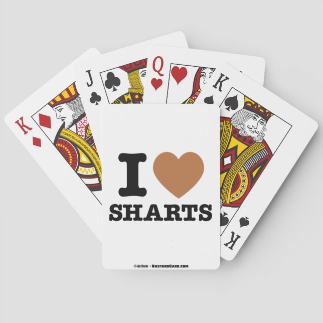 Jeu De Cartes I Heart Sharts (dos)