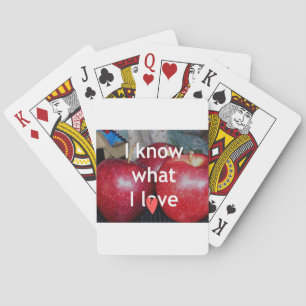 Jeu De Cartes "I Know What I Love" - Design à thème Apple