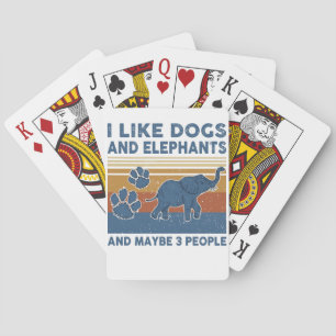 Jeu De Cartes I Like Dogs and Elephants And Maybe 3 People