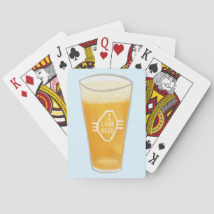 Jeu De Cartes I LOVE BEER Illustré