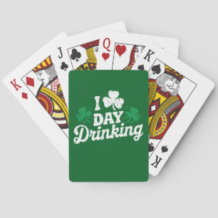 Jeu De Cartes I Love Day Drinking Funny St Patrick's Day Irish