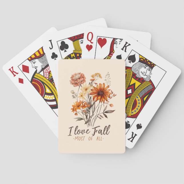 Jeu De Cartes I Love Fall Most All - Autumn Foliage (dos)