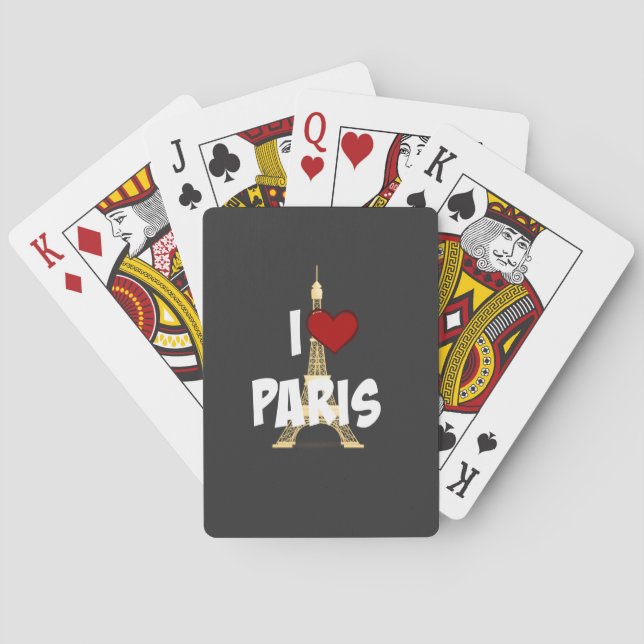 Jeu De Cartes I Love Paris (dos)