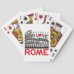 Jeu De Cartes I Love Rome Italie Colisée Voyage