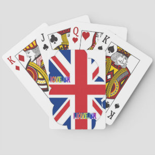 Jeu De Cartes I Love UK Art Print