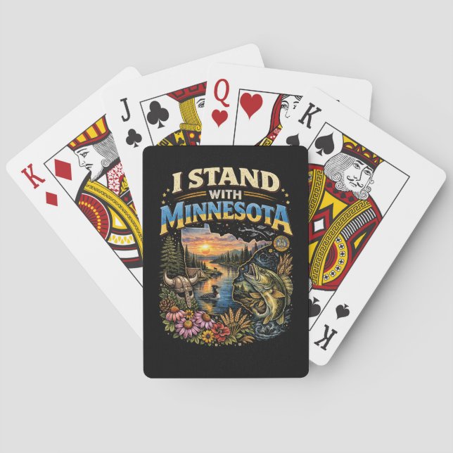 Jeu De Cartes I Stand With Minnesota (dos)