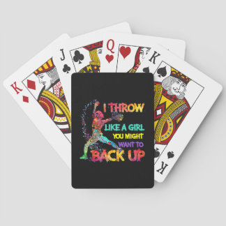 Jeu De Cartes I Throw Like A Girl