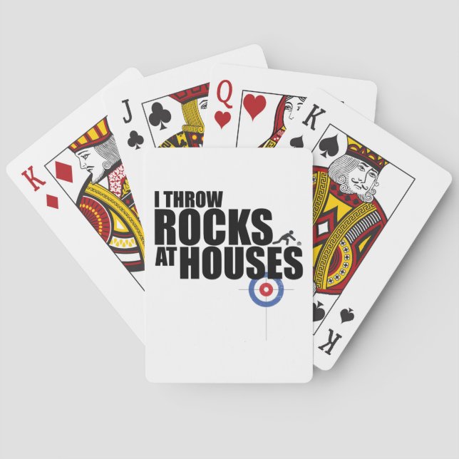 Jeu De Cartes I throw rocks at houses curling (dos)