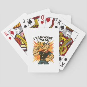 Jeu De Cartes I Yam What I Yam Popeye Citation de dessin classiq