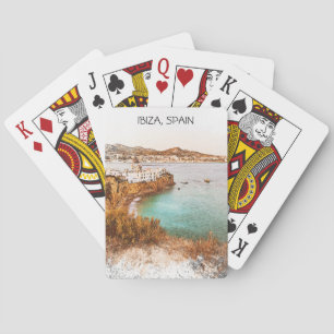 Jeu De Cartes Ibiza Espagne Baleares Island Sceneres