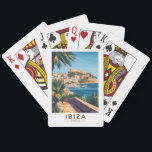 Jeu De Cartes Ibiza Espagne Illustration Voyage Art Vintage<br><div class="desc">Ibiza design de déplacement vectoriel rétro. Ibiza est l'une des îles Baléares,  un archipel d'Espagne en Méditerranée.</div>