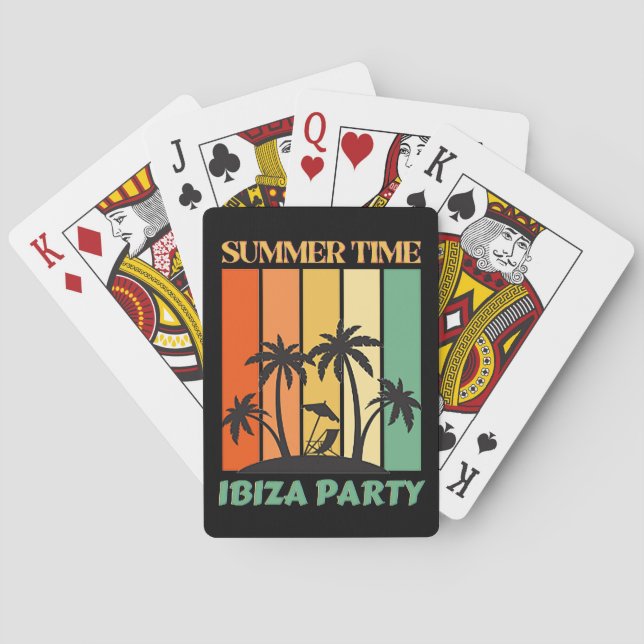 Jeu De Cartes Ibiza Party Jouer des cartes (dos)