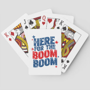 Jeu De Cartes Ici pour The Boom 4 juillet Fête patriotique 