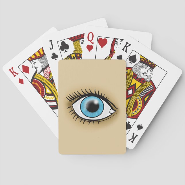Jeu De Cartes icône d'œil bleu (dos)