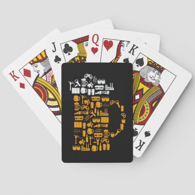 Jeu De Cartes Icônes de bière (dos)