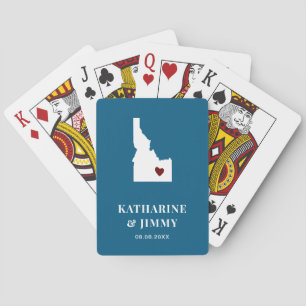 Jeu De Cartes Idaho Wedding Favor Deck of Cards, State Map
