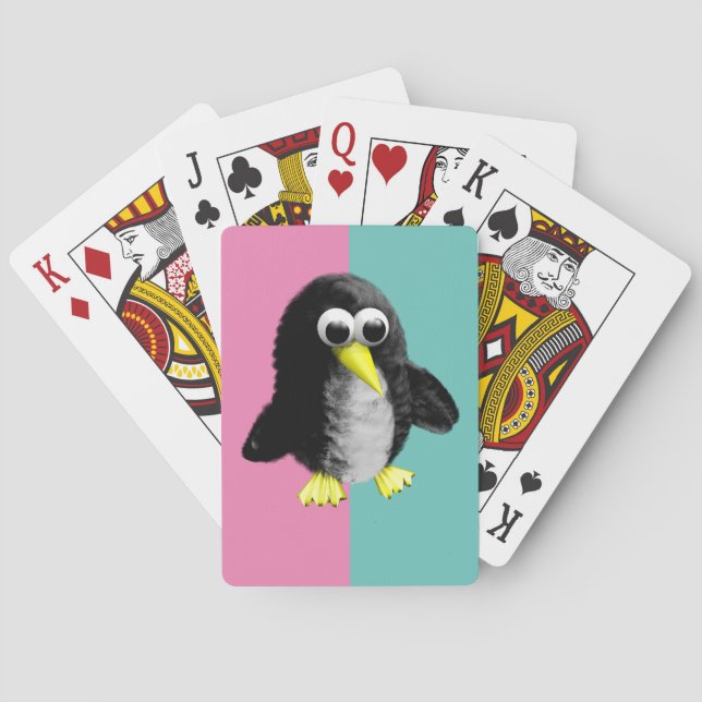 Jeu De Cartes Idées de révélation de genre mignonne, pingouin (dos)