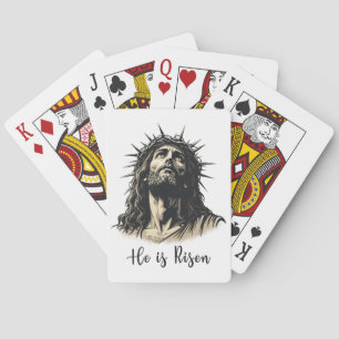 Jeu De Cartes Il est ressuscité Jésus chrétien Joyeux Pâques