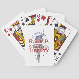 Jeu De Cartes Il n'est pas écrit RSVP sur la statue de la Libert