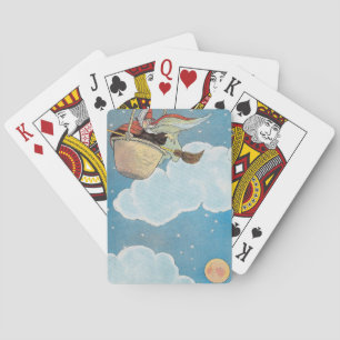 Jeu De Cartes Il y avait une vieille femme jetée dans un panier,
