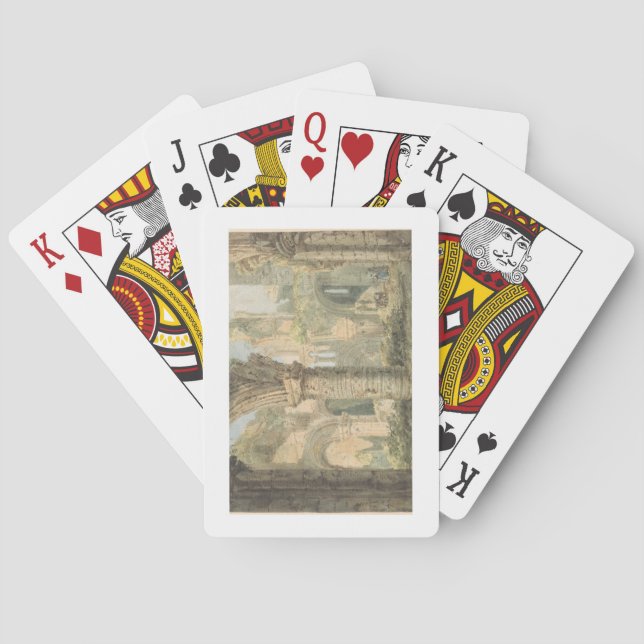 Jeu De Cartes Île Saint-Cuthbert, 1797 (w/c over pencil) (dos)