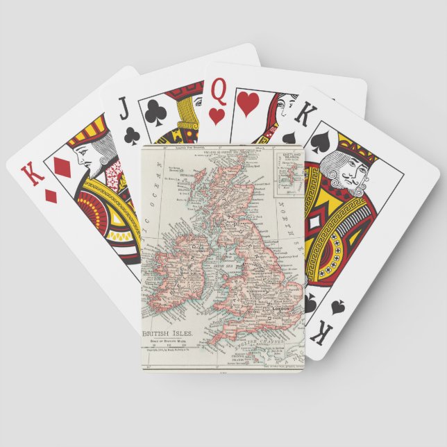 Jeu De Cartes Îles Britanniques Jouant aux cartes (dos)