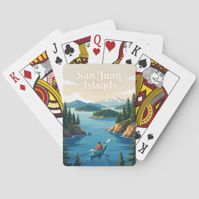Jeu De Cartes Îles San Juan États-Unis (dos)
