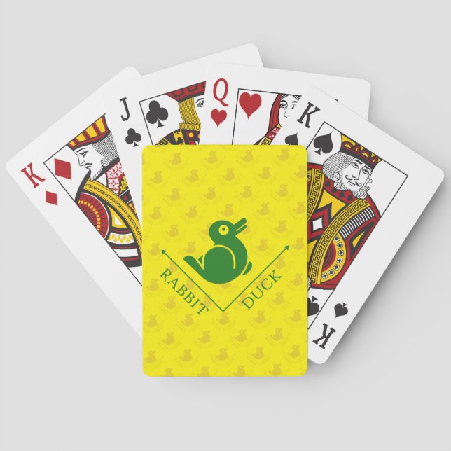 Jeu De Cartes Illusion de lapin de canard (dos)