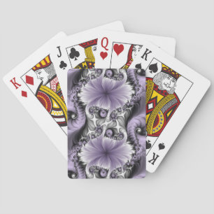 Jeu De Cartes Illusion de lilas Art floral abstrait fractal Fant