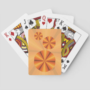 Jeu De Cartes Illusion Optique Orange Classic Playing Cartes
