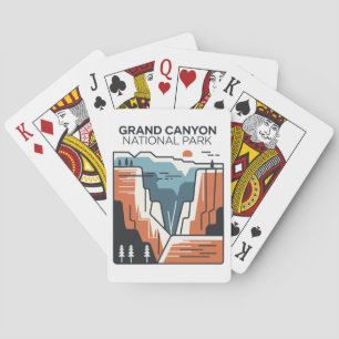 Jeu De Cartes Illustration Abstraite du parc national du Grand C