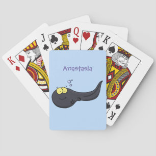 Jeu De Cartes Illustration amusante de dessin animé en têtard