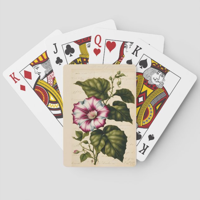 Jeu De Cartes Illustration botanique du matin (dos)