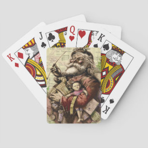 Jeu De Cartes Illustration classique de Thomas Nast représentant