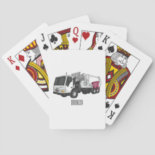Jeu De Cartes Illustration de camion à ordures