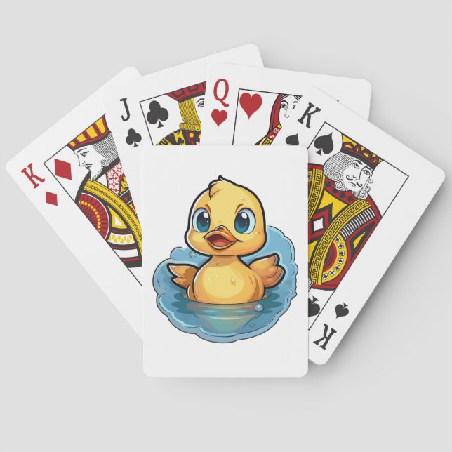 Jeu De Cartes Illustration de canard de dessin (dos)