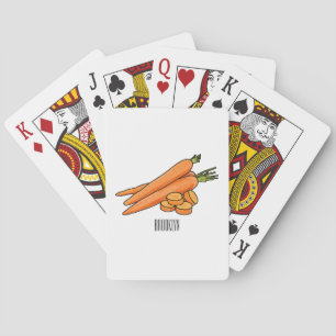 Jeu De Cartes Illustration de carotte