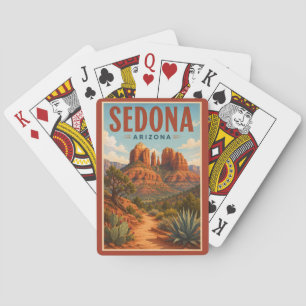 Jeu De Cartes Illustration de Cathedral Rock à Sedona, Arizona,
