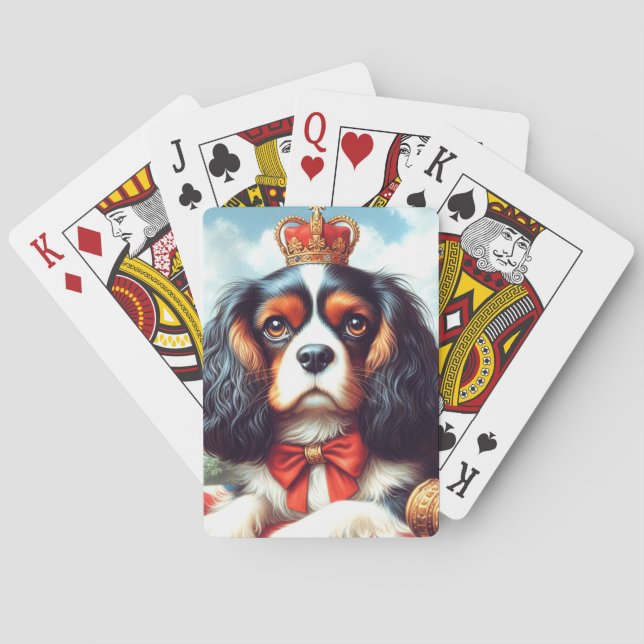 Jeu De Cartes Illustration de Cavalier King Charles Spaniel (dos)