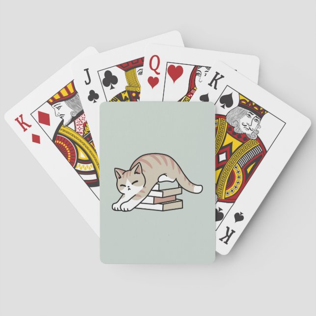 Jeu De Cartes Illustration de chat Lover - Curled Up & Cosy (dos)