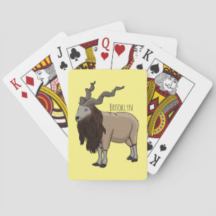 Jeu De Cartes Illustration de chèvre de Markhor