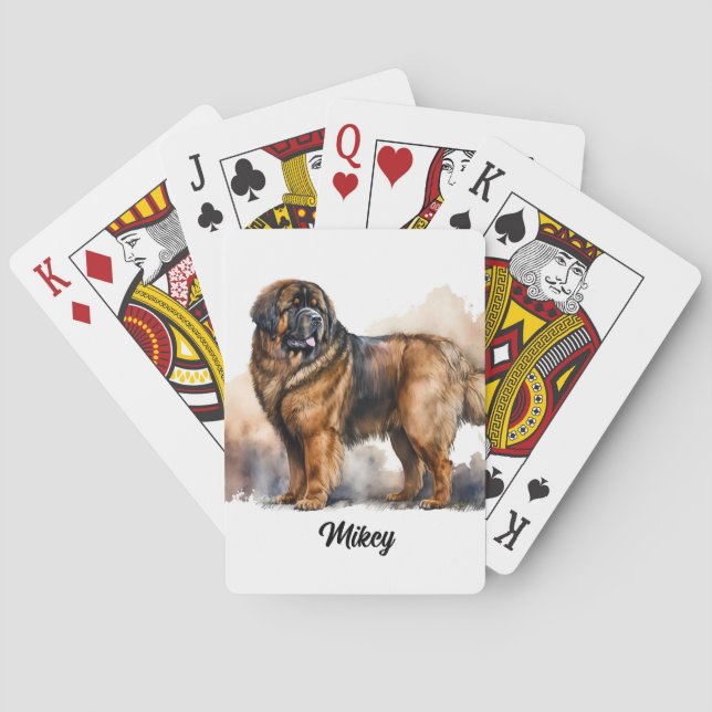 Jeu De Cartes Illustration de chien mignon - Mastiff tibétain (dos)