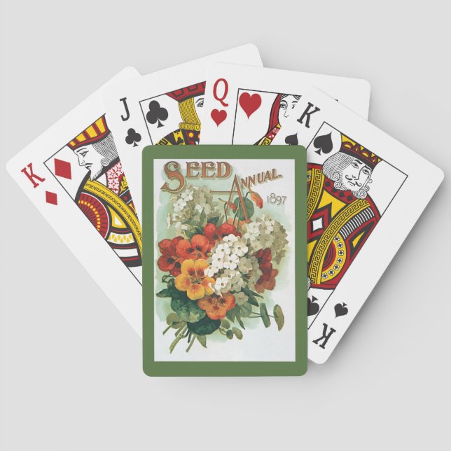 Jeu De Cartes Illustration de couverture du catalogue de graines (dos)