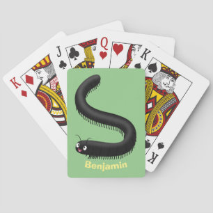 Jeu De Cartes Illustration de dessin animé de mille-pattes migno