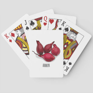 Jeu De Cartes Illustration de dessin animé Shallot