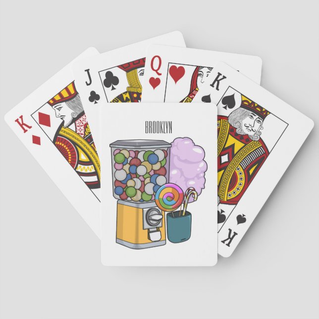 Jeu De Cartes Illustration de dessin de bonbon (dos)