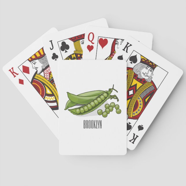 Jeu De Cartes Illustration de dessin de pois (dos)